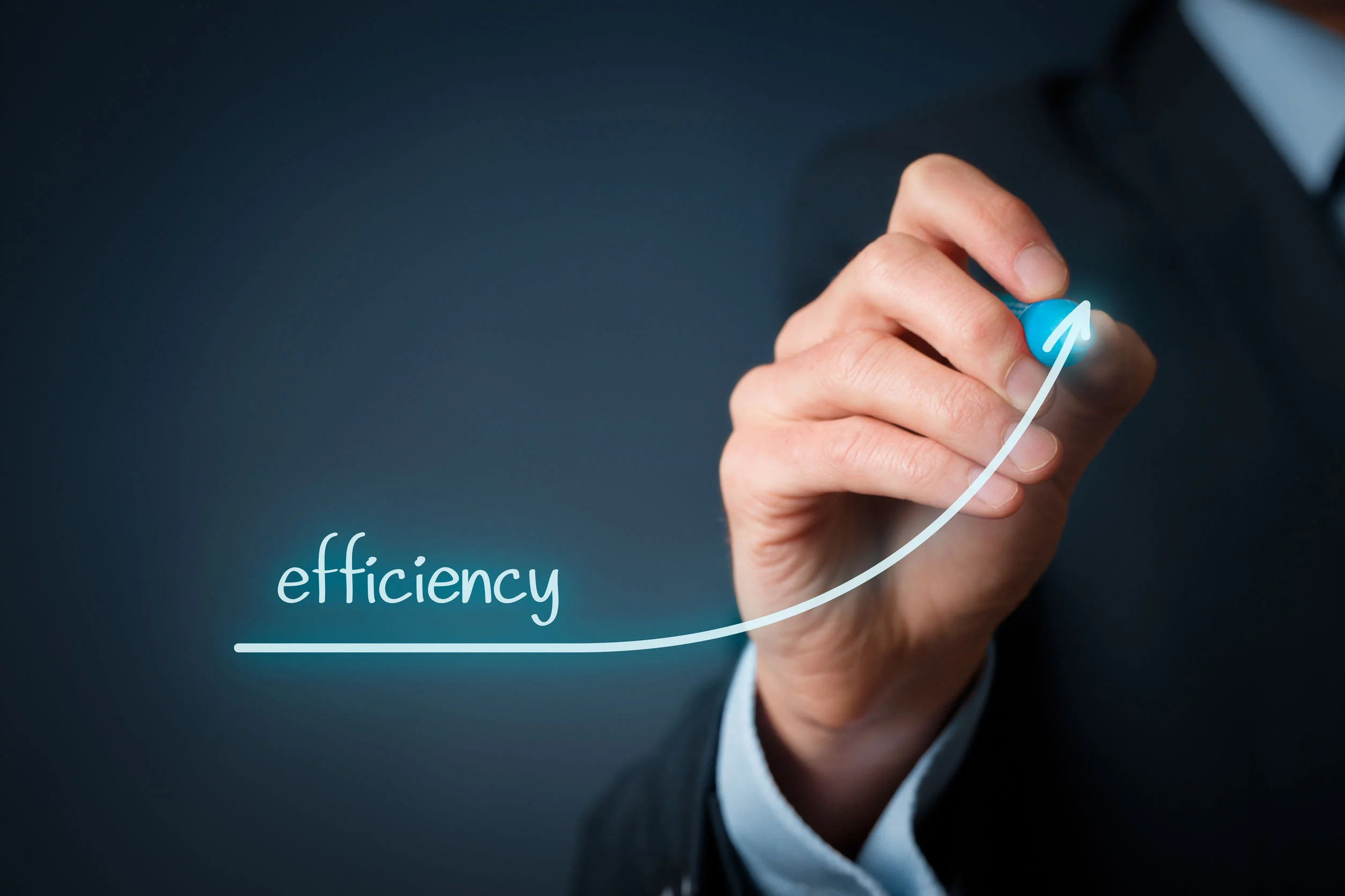 39062724_l Efficeny word with arrow